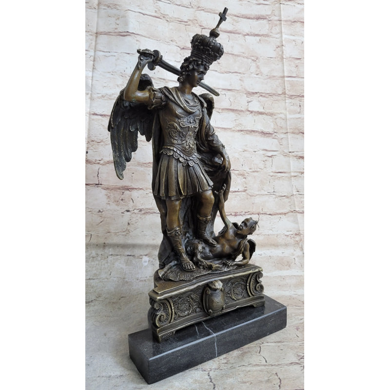 Sculpture Baynton Roche St Michael tuant Lucifer