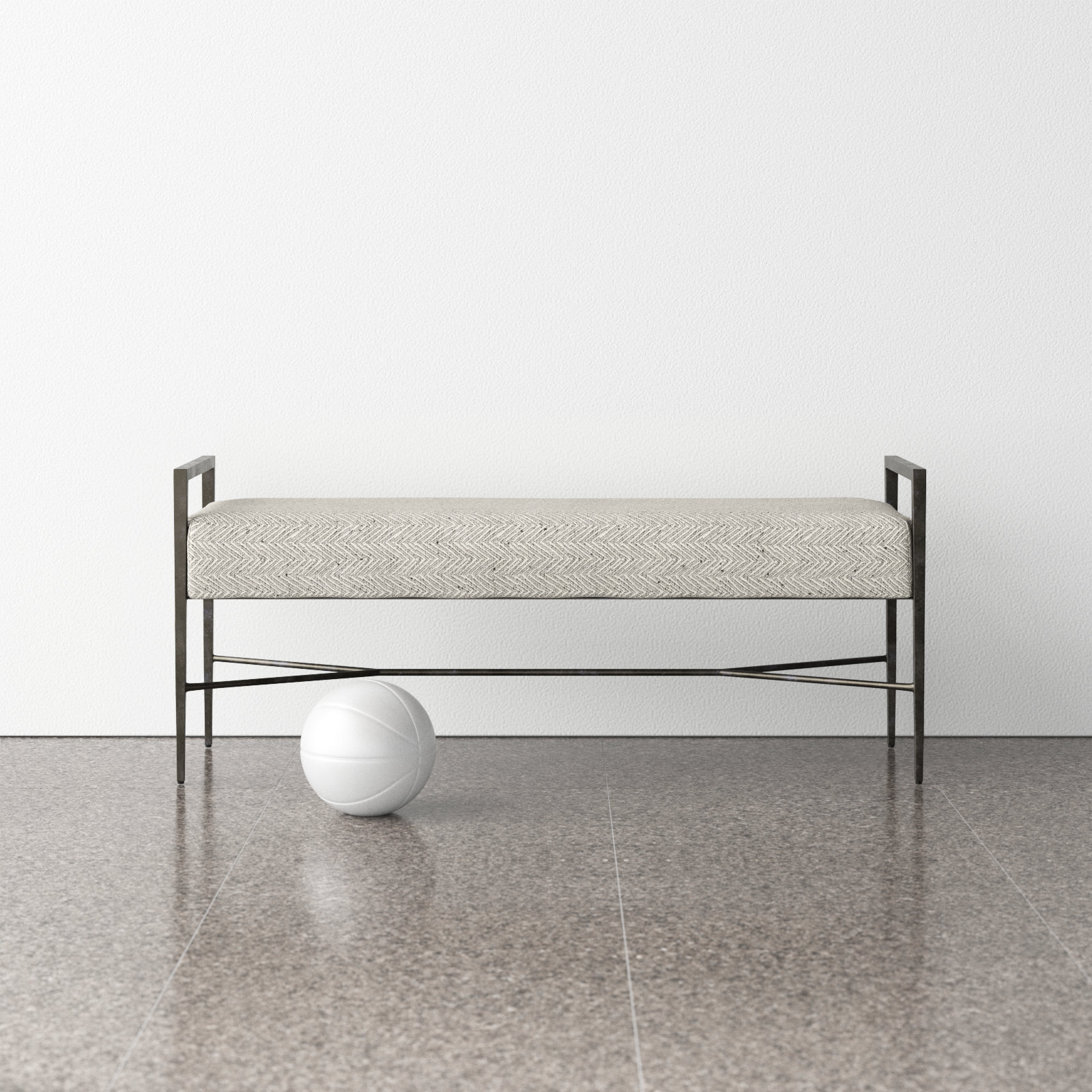 Genevieve Bench, Cream