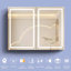 Pharmacie Hifzah 40 W 30 H avec miroir 4 tablettes