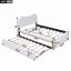 Lit plateforme tapissier avec lit gigogne