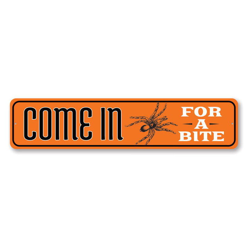 Panneau en aluminium «Spider Welcome», H 6 po x l 24 po x P 0,06 po