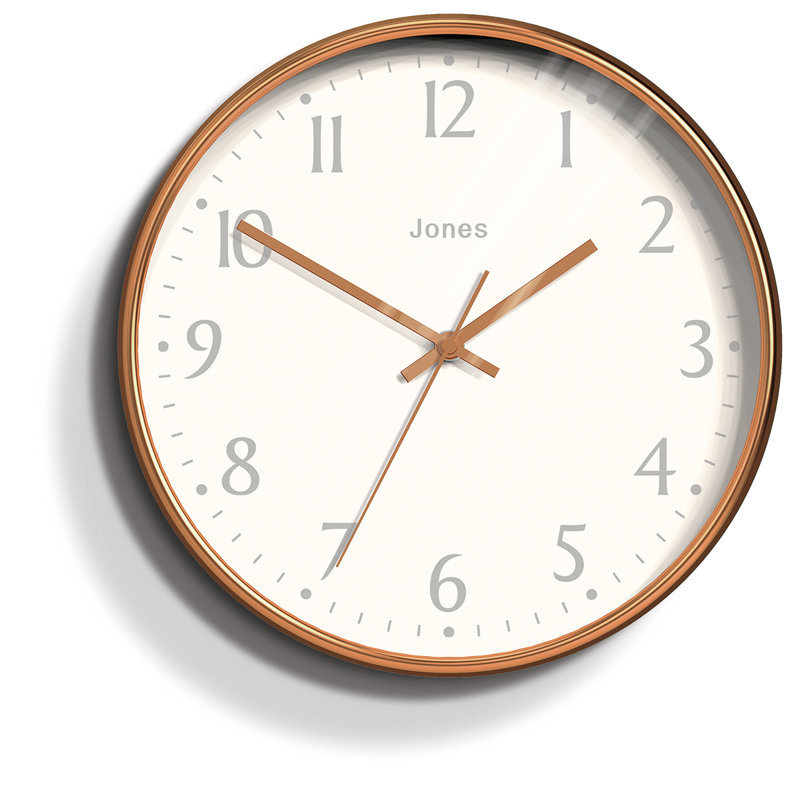 Acrylic Wall Clock, Copper
