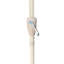 Parasol de patio extérieur - Structure en acier, beige de protection pour les aménagements de plage -, tables d'appoint au bord de la piscine