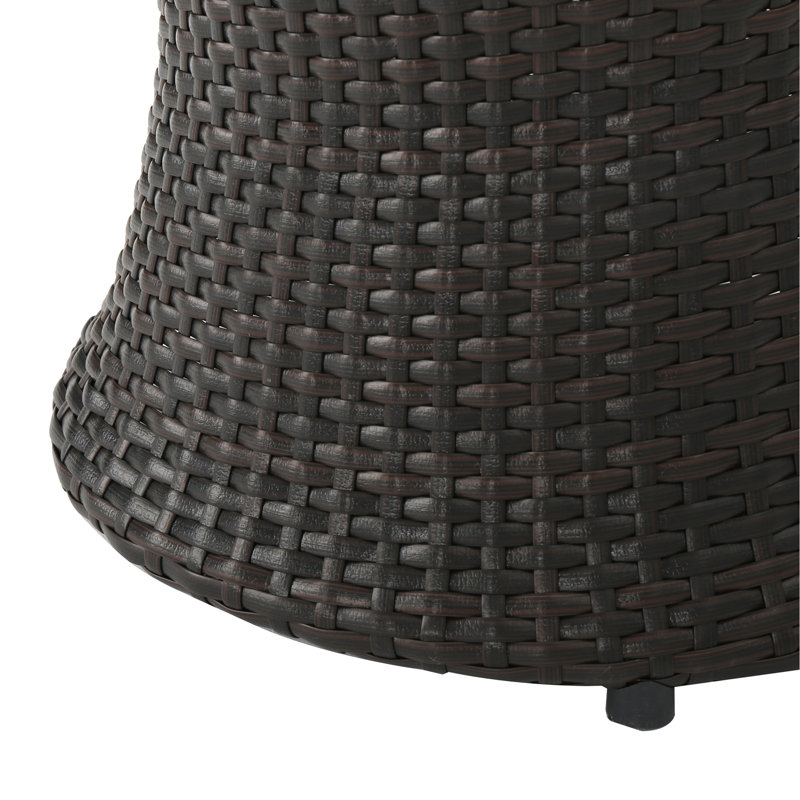 Table de bout Kono (sans plateau en verre), table de bout, Brun