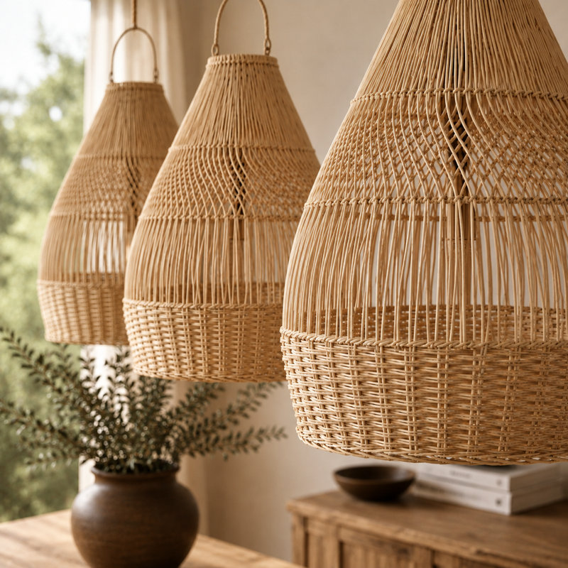 Tessa Handwoven Rattan Pendant Light Shade