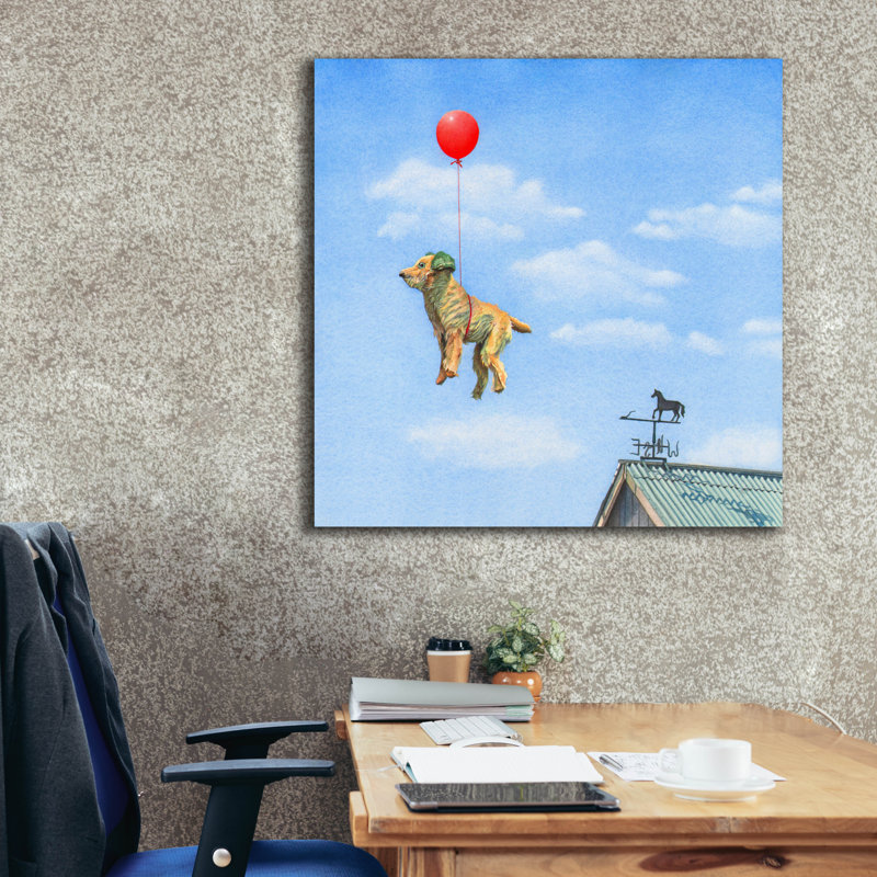 «Dudley Sails Away» par Marvindale, art mural sur toile, 37 po x 37 po, H 37 po x l 37 po