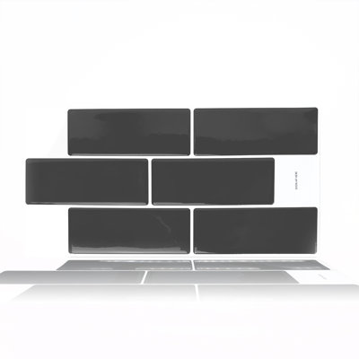 Rares Warm Mocha Glossy 3D Sticker Tile 30.5 x 15.4cm