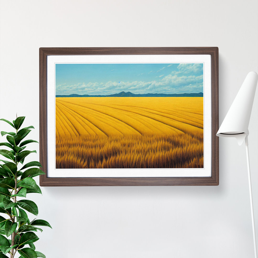 Sensational Wheat Field - Framed Print