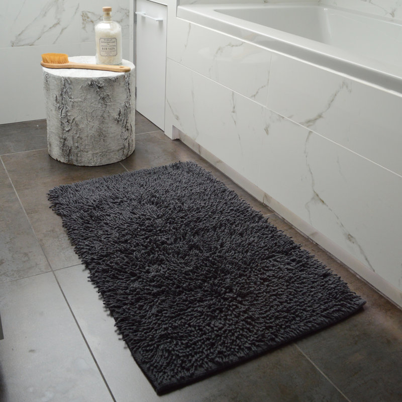 Tumble Twist Cotton Bath Mat Large, Charcoal