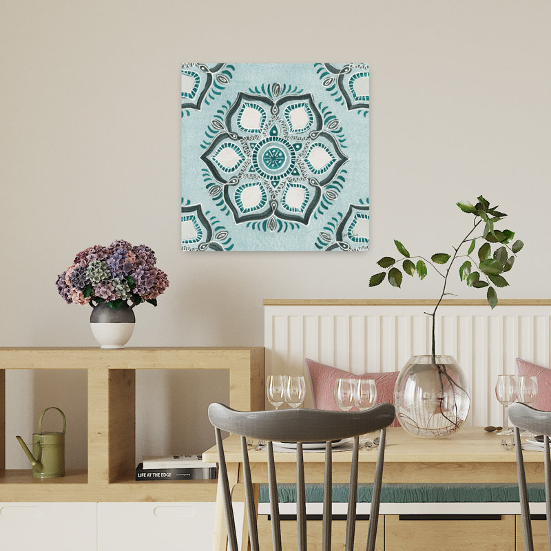 Étoile Mandala IV, art floral, H 18 po x l 18 po
