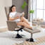 69cm Wide Velvet Swivel Standard Recliner