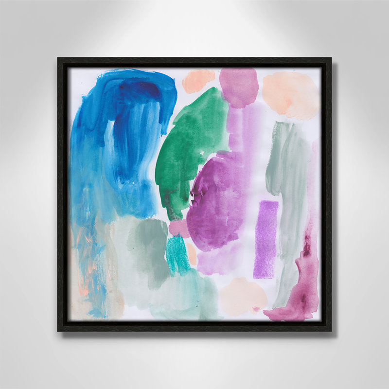 Vivid Space III - Square Version Print par Bea Dina, H 13,5 po x l 13,5 po, Espresso