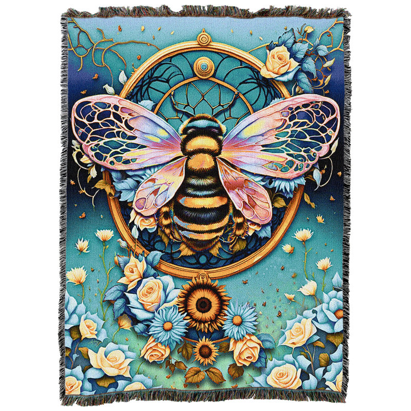 Jeté en coton Pure Country Weavers Filigree Bee