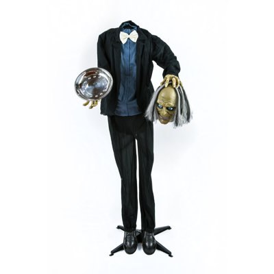 59" Animated Halloween Headless Man, Sound Activated