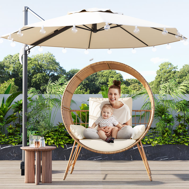 Fauteuil en osier Boho