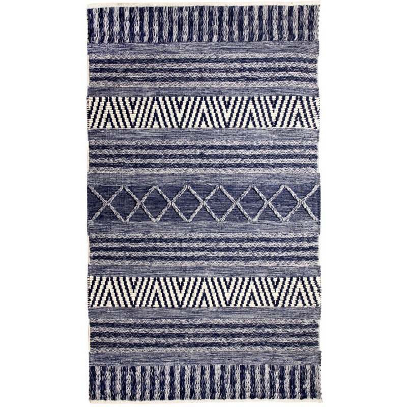 Edwa Wool Ikat Indoor Rug, Rectangle 8' x 11'