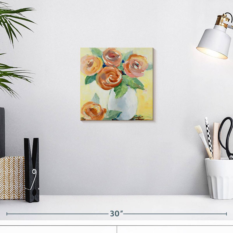 Sunny Floral Blooms, 10" H x 10" W