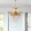 Lustre en cristal à 4 lumières Jamie
