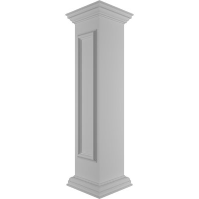 Poteau de poteau d'angle avec panneau, capitonnage et base (ensemble d'installation inclus)