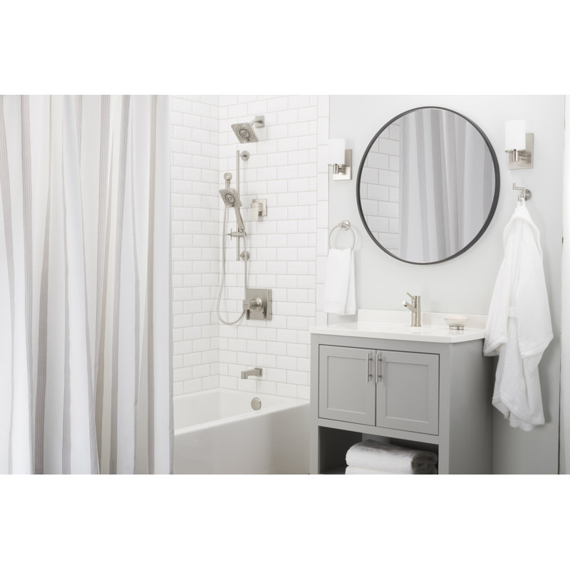 Kubos Exhilaration Shower Head, Brushed Nickel, 2.0 GPM