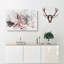 Pink Butterflies Watercolour - Wrapped Canvas-56657005
