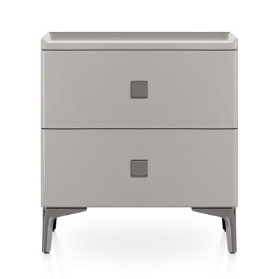 47.5cm W Metal Bedside Table