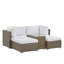 Thecle 229cm Wide Patio Sofa with Cushions