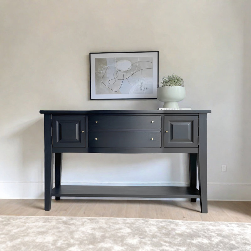 Console moderne et minimaliste pratique, H 37,8 po x l 59,06 po x P 15,75 po