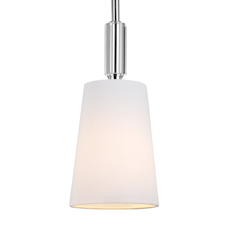 Lismore 1 Light Mini Pendant, Polished Nickel