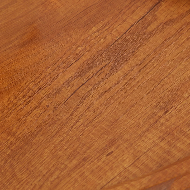 Table basse Mid Century, Bois rouge / noir