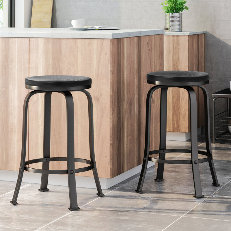 COUNTER STOOL    2Pcs/Set, Black