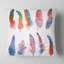 Rainbow Feathers - Coussin imprimé animal-29883622-29883625