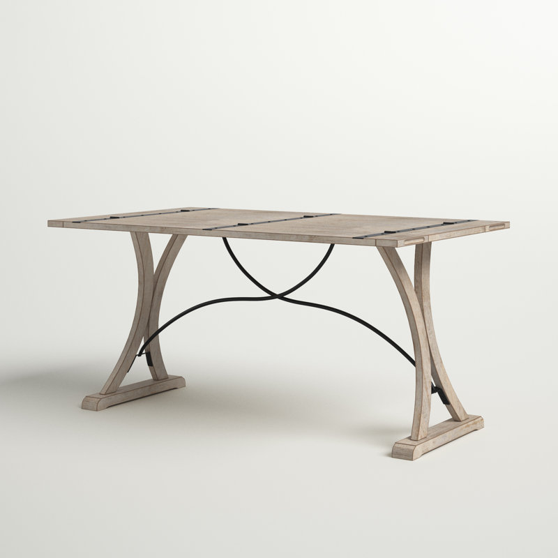 Eugley Extendable Acacia Solid Wood Top Dining Table