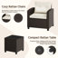 Patio Bistro Set with Cushions and Pillows-913455393