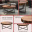 Table basse de 31,4 pouces avec surface lisse, design multifonctionnel et élégant