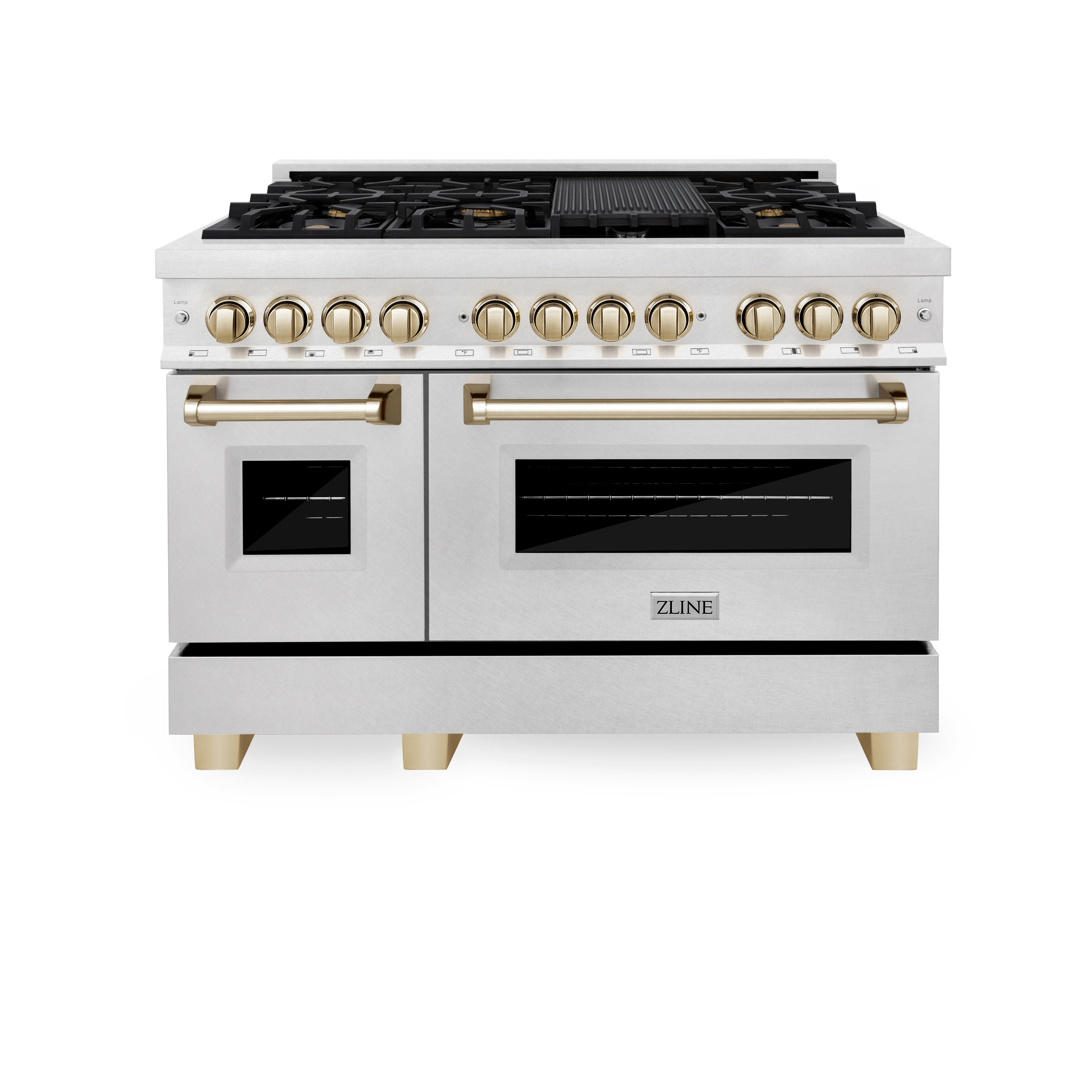 ZLINE Autograph Edition 48 in. 6.0 cu. ft. Legacy Dual Fuel Range with ...
