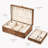 Solid Walnut Jewelry Storage Box With Removable Tray