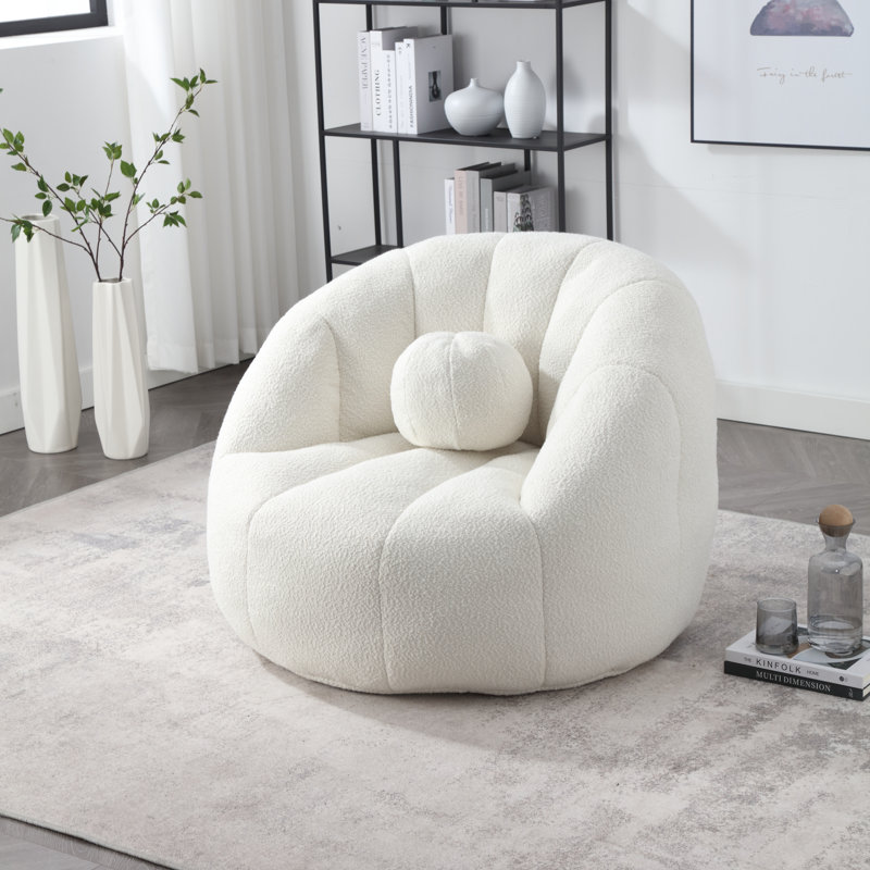 Canapé simple simple, Peluche beige