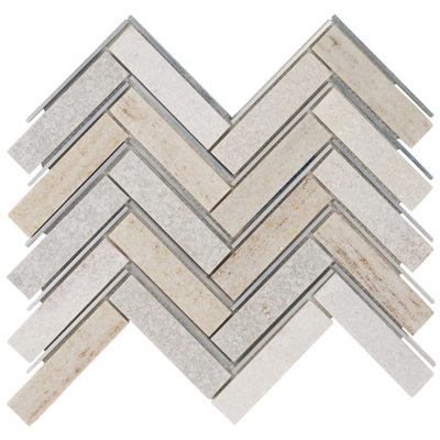 1" x 12" Natural Stone Mosaic Sheet Tile