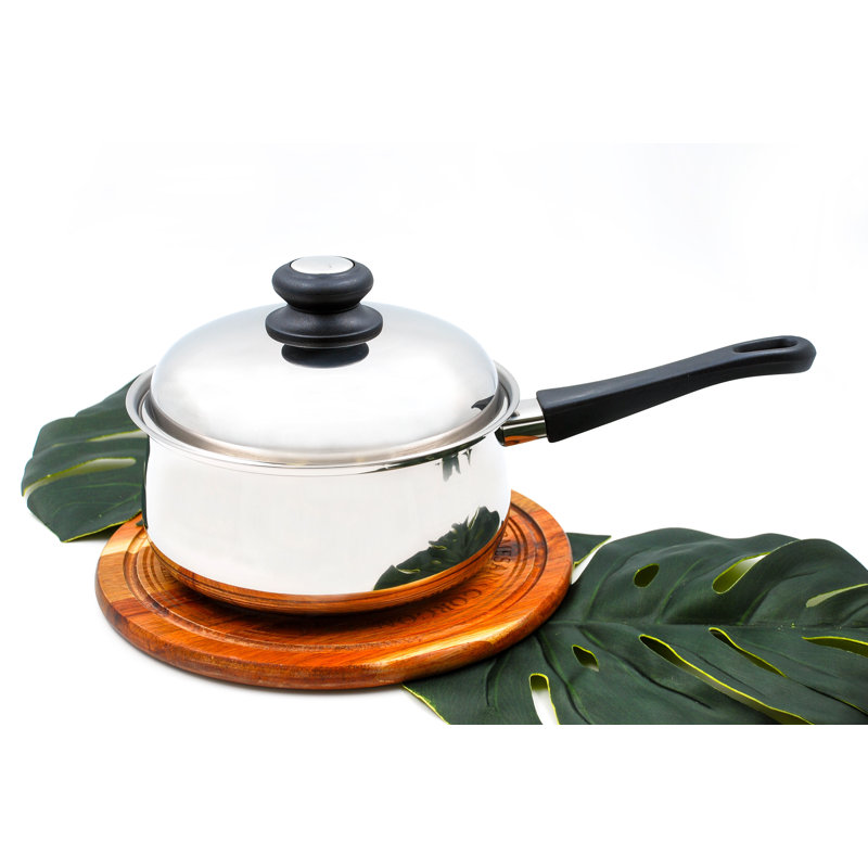 Mercury 200F 3-Quart Stainless Steel Saucepan with Lid, 3 qt.