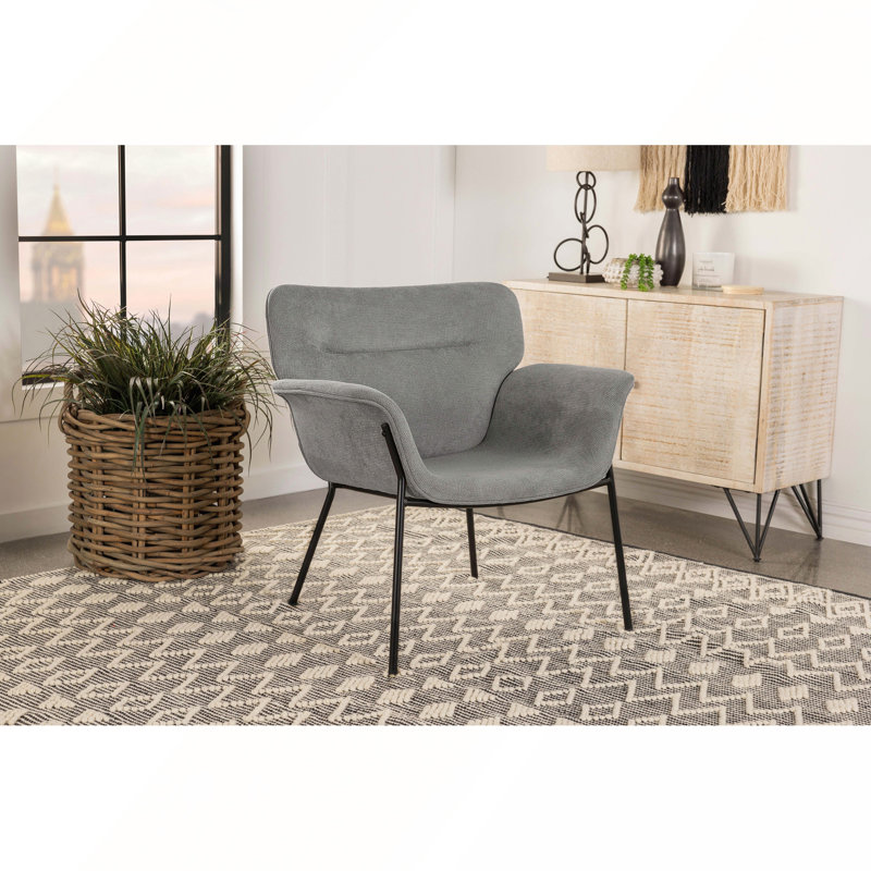 Fauteuil d'appoint Davina Grey Ash Grey, Gris