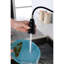 Robinet à poignée simple en acier inoxydable avec évier rétractable pour la cuisine, système de couleur noir mat, buse à grande arche rotative à 360 °, trois modes de sortie d'eau, jet, température sans effort et-552387382