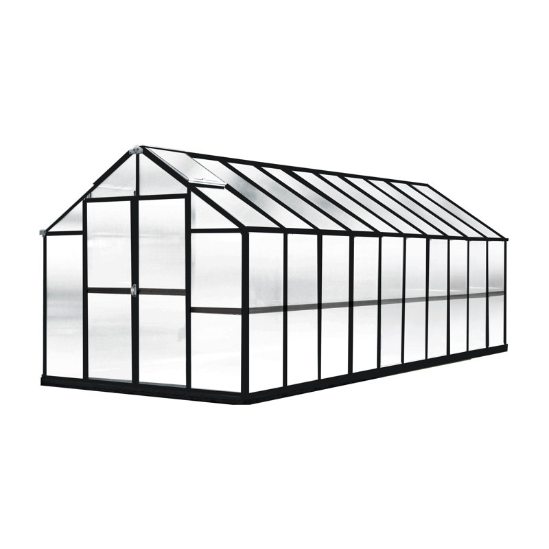 Serre de l 8 pi x P 24 pi Mont Growers, H 90 po x l 101 po x P 20 po