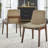 Buharkent 19.5 " H Faux Leather Upholstered Solid Wood Side Chair