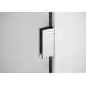 Solaris 36 in. x 78 in. Fully Frameless Radius Single Fixed Shower Panel