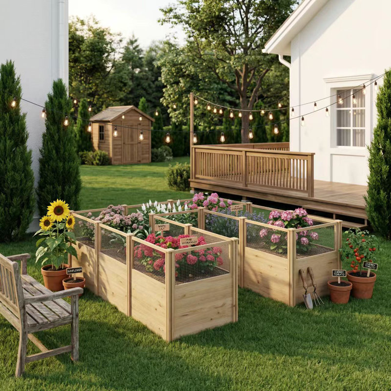 95" Cedar Raised Garden Bed