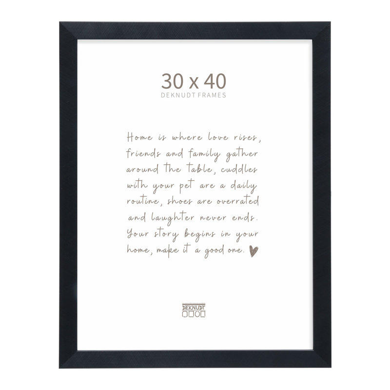 Black Picture Frame, 30 x 40cm