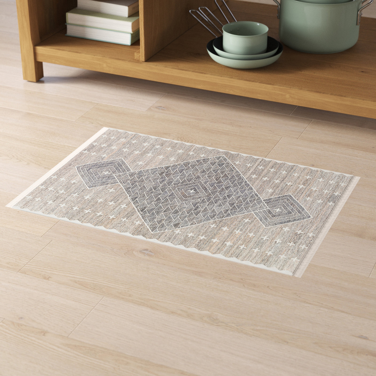 Malti Hand-Woven Moroccan Rug, Rectangle 2' x 3'