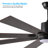 72" Walnut LED Ceiling Fan Light With 8 Wooden Blades, Remote Control, Adjustable Color Temperature For Living Room, Bedroom, Or Dining Room (Silent/6-Speed/Reversible/DC Motor)