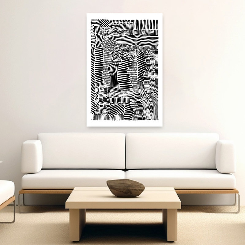 Tribal Art Abstract Contemporary Wall Art Print, 152.4cm H x 101.6cm W